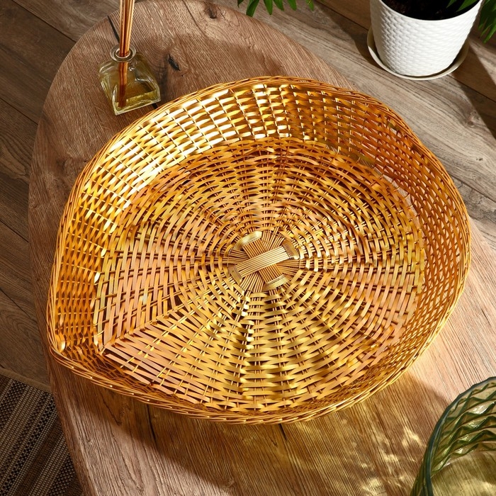 Корзинка для фруктов Корзинка для фруктов "Зиннур" алюминий, 47х46х8 см