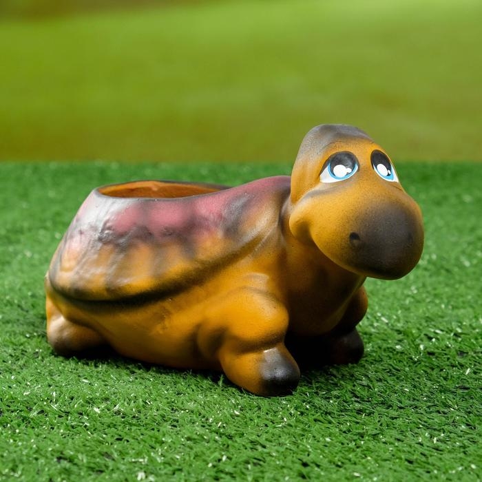 Фигурное кашпо  Фигурное кашпо "Черепаха", 11х 21см, МИКС