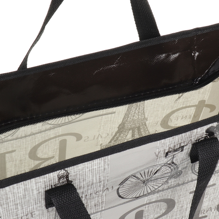 Сумка хозяйственная на молнии, цвет серый Сумка хозяйственная на молнии, цвет серый