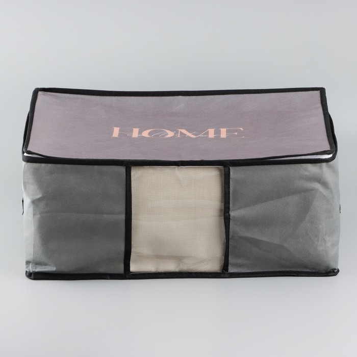 Органайзер для хранения белья, кофр с pvc-окном «Home collection», 43 х 28,5 х 20 см. Органайзер для хранения белья, кофр с pvc-окном «Home collection», 43 х 28,5 х 20 см.