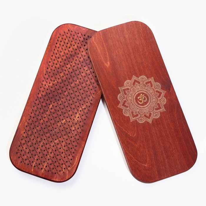 Садху, доска с гвоздями, для йоги Садху, доска с гвоздями, для йоги "Мандала", 2 шт, шаг 10 мм, 33 х 15 см