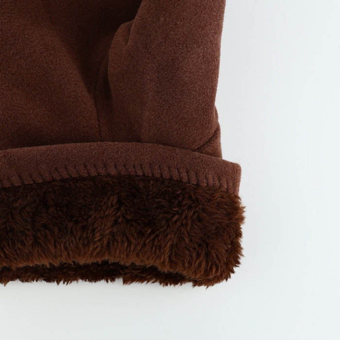 Перчатки мужские, безразмерные, с утеплителем, цвет коричневый Перчатки мужские, безразмерные, с утеплителем, цвет коричневый