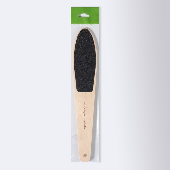 Тёрка для ног, наждачная, двусторонняя, 23,5 см, деревянная Тёрка для ног, наждачная, двусторонняя, 23,5 см, деревянная