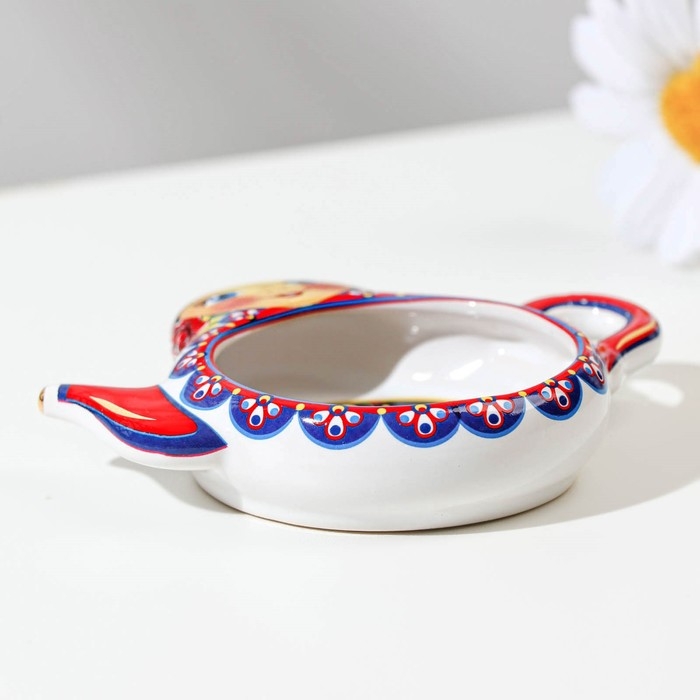 Подставка под чайный пакетик Подставка под чайный пакетик "Матрешка с жар-птицей"