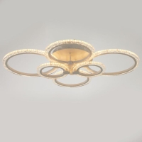 Люстра с ПДУ 71179/6 LED 144Вт диммер 3000-6000К белый 78,5х78,5х13,5 см BayerLux