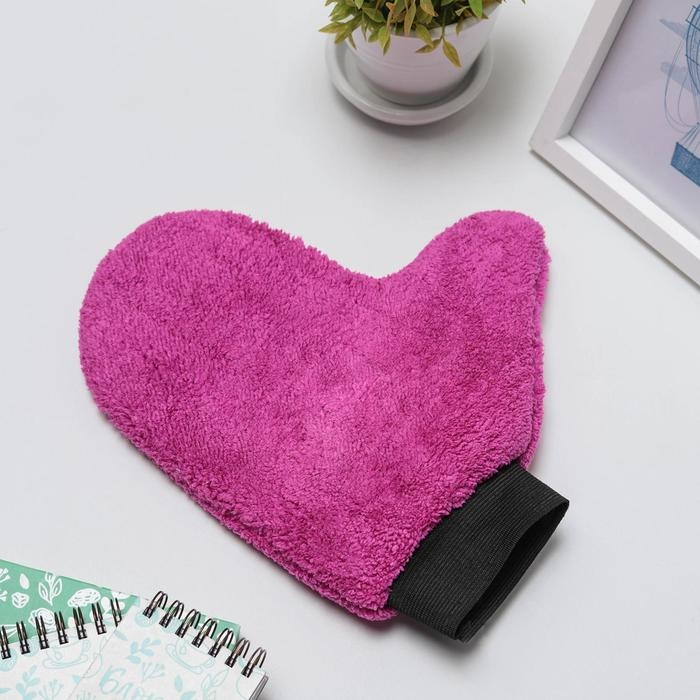 Варежка для уборки Доляна, 22×26 см, 40 гр, двухсторонняя, мягкая, микрофибра Варежка для уборки Доляна, 22×26 см, 40 гр, двухсторонняя, мягкая, микрофибра