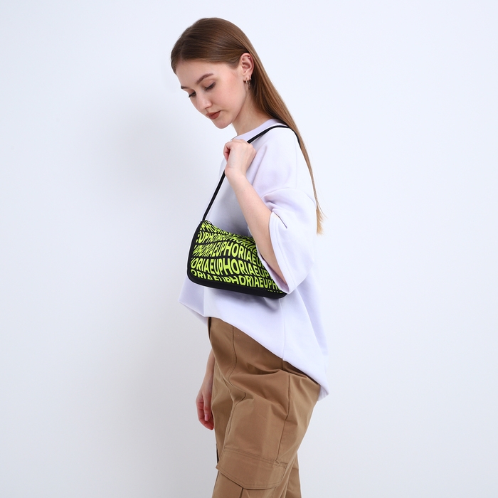 Сумка женская багет из текстиля, «Эйфория», 23х13х5 см. Сумка женская багет из текстиля, «Эйфория», 23х13х5 см.