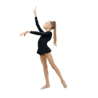 Купальник для гимнастики и танцев Grace Dance, р. 34, цвет чёрный