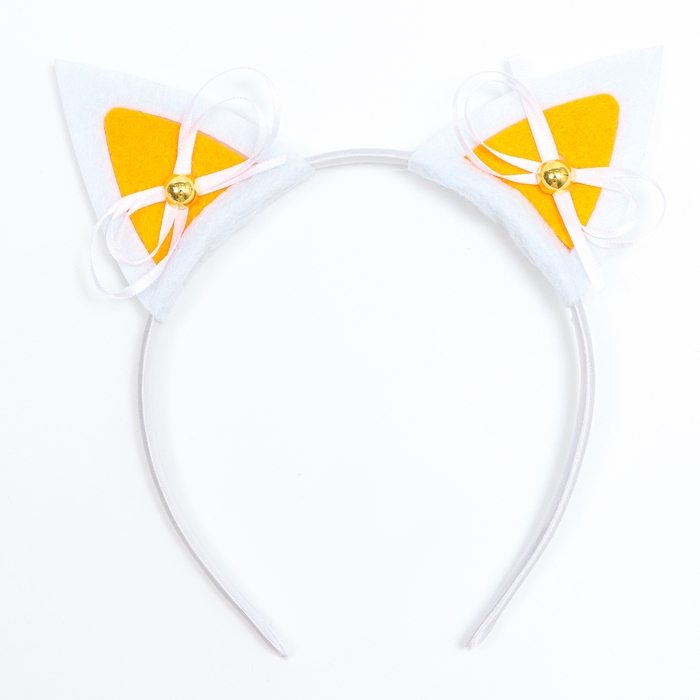 Карнавальный ободок "Ушки" с бантиком, цвет МИКС