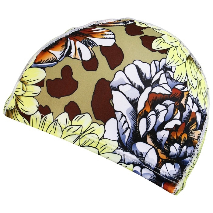 Шапочка для плавания взрослая ONLYTOP, тканевая, обхват 48 см, цвета МИКС Шапочка для плавания взрослая ONLYTOP, тканевая, обхват 48 см, цвета МИКС