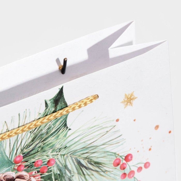 Пакет подарочный новогодний ламинированный «На лесной опушке», L 28 х 38 х 9 см Пакет подарочный новогодний ламинированный «На лесной опушке», L 28 х 38 х 9 см