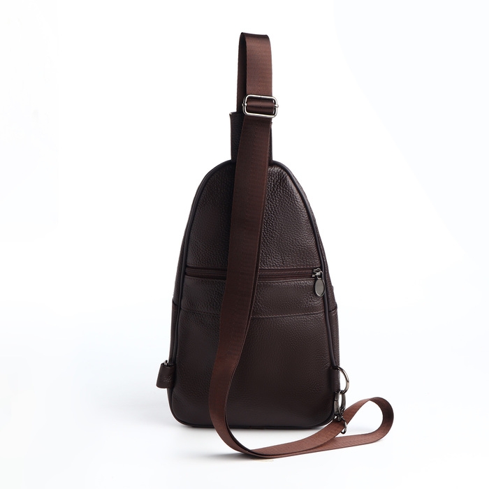 Сумка-слинг мужская, цвет коричневый Сумка-слинг мужская, цвет коричневый