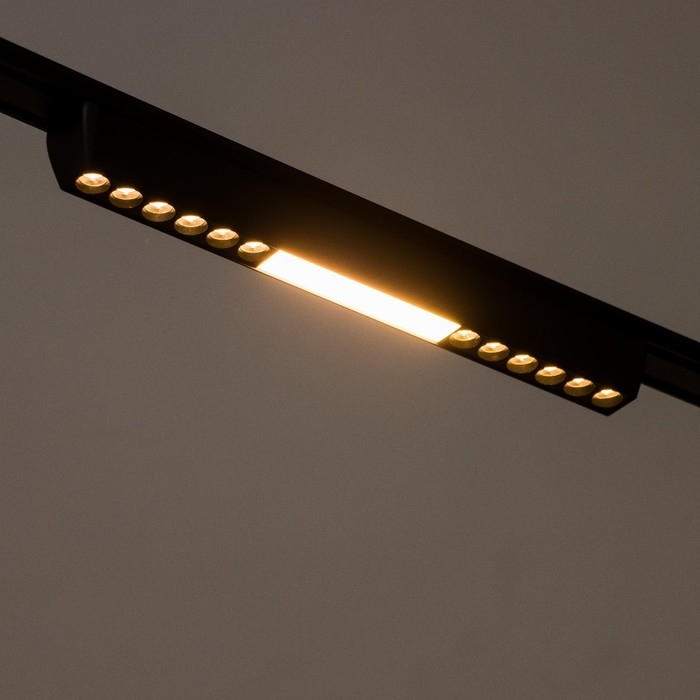 Светильник трековый SLIM Светильник трековый SLIM "Линия трек33" LED 18Вт 3000-6000К 48V CRI90 черный 3,2х3,8х33,8см 990943