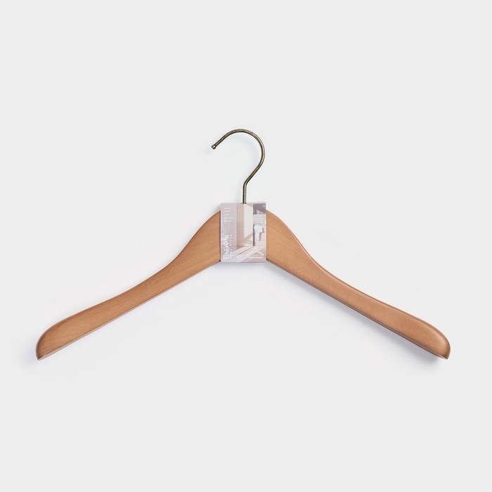 Плечики - вешалка для одежды LaDо́m Retro, 44,5×2,8×25,5 см, широкие плечики Плечики - вешалка для одежды LaDо́m Retro, 44,5×2,8×25,5 см, широкие плечики