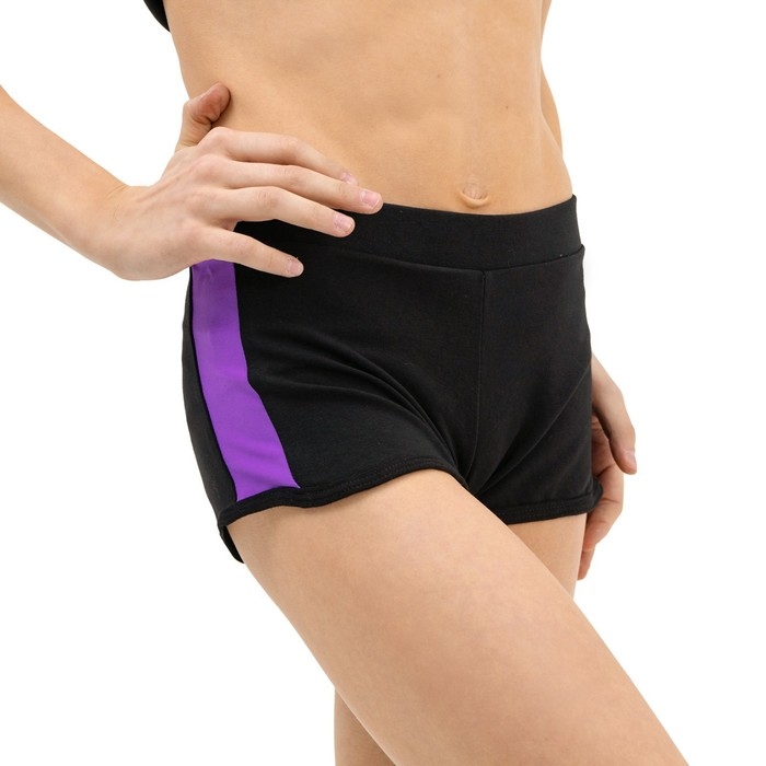 Шорты для гимнастики и танцев Grace Dance, р. 32, цвет чёрный Шорты для гимнастики и танцев Grace Dance, р. 32, цвет чёрный