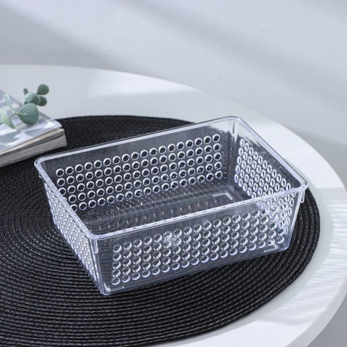 Корзина для мелочей, пластик, 18×13×6 см, Корзина для мелочей, пластик, 18×13×6 см,