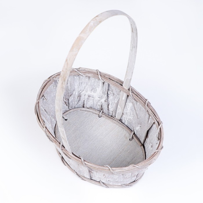 Корзина плетеная, 18х15х10/26 см, натуральный, бамбук Корзина плетеная, 18х15х10/26 см, натуральный, бамбук