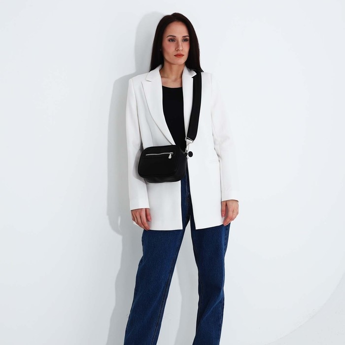 Сумка женская через плечо, TEXTURA, маленький размер, цвет чёрный Сумка женская через плечо, TEXTURA, маленький размер, цвет чёрный