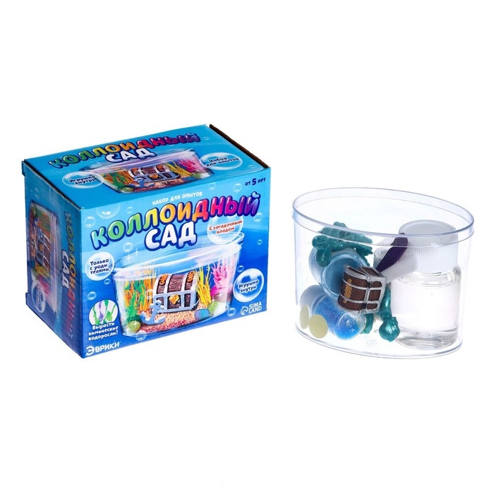 Набор для опытов «Коллоидный сад», с загадочным кладом Набор для опытов «Коллоидный сад», с загадочным кладом