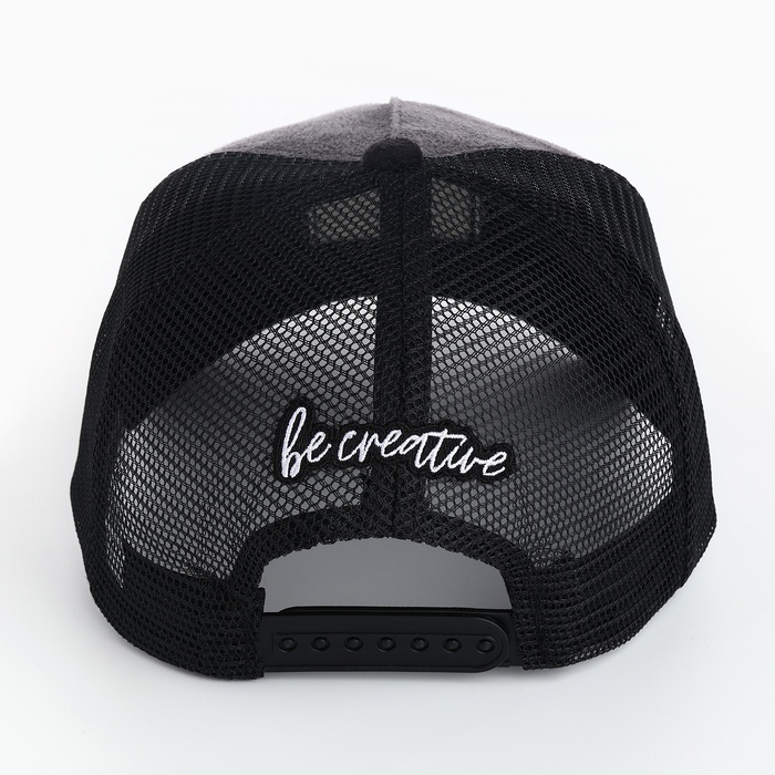 Кепка мужская с сеткой DIGNITY, цвет чёрный, р-р 56