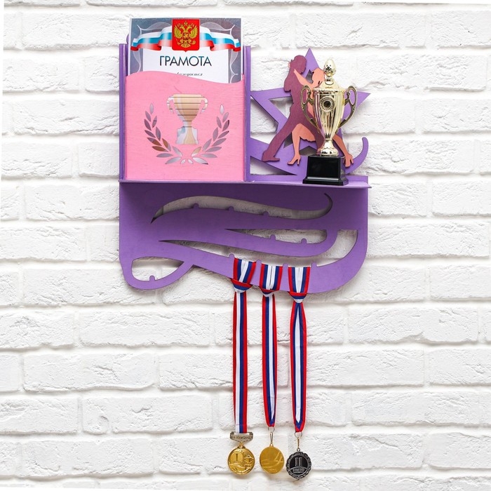 Медальница Медальница "Танцы" двухцветная покраска, карман, 460x485мм