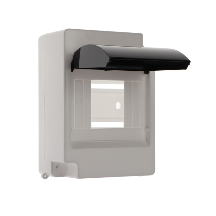 Щит Luazon Lighting ЩРН-П-4, на 4 модуля, IP30, с крышкой, навесной, пластик, цвет белый Щит Luazon Lighting ЩРН-П-4, на 4 модуля, IP30, с крышкой, навесной, пластик, цвет белый