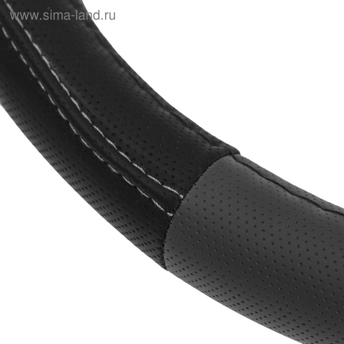 Оплетка на руль C2R С953, размер M, чёрно-серый Оплетка на руль C2R С953, размер M, чёрно-серый