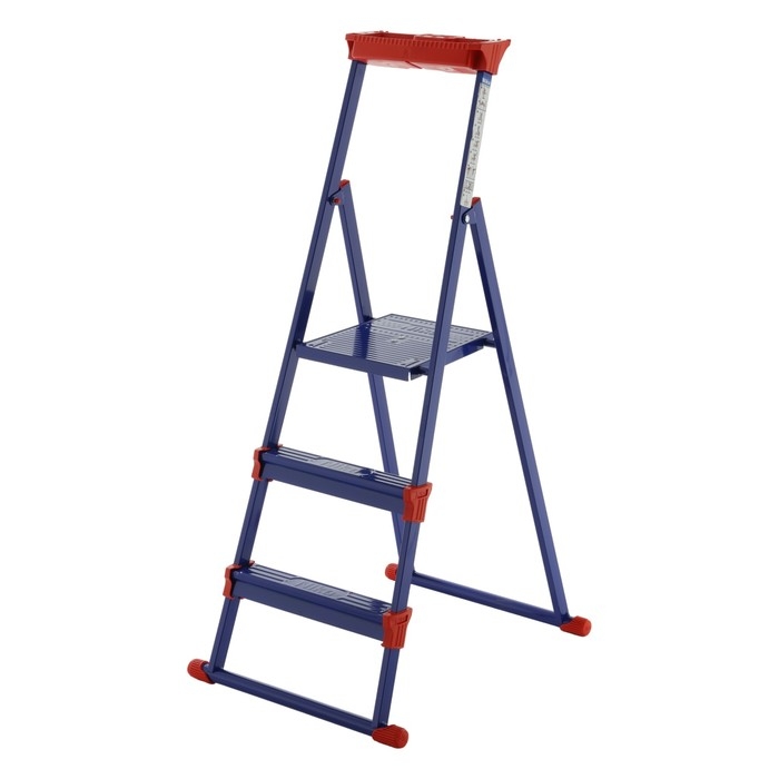 Стремянка Nika СМ3+, для рыхлых поверхностей, высота до рабочей площадки 640 мм, 3 ступени Стремянка Nika СМ3+, для рыхлых поверхностей, высота до рабочей площадки 640 мм, 3 ступени