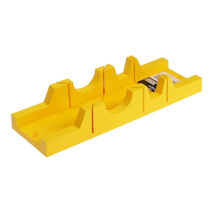 Стусло ТУНДРА, пластиковое, 300 х 65 х 40 мм, 3 угла для распила 45, 90 и 135° Стусло ТУНДРА, пластиковое, 300 х 65 х 40 мм, 3 угла для распила 45, 90 и 135°