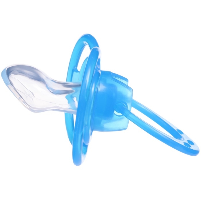 Соска - пустышка силиконовая ортодонтическая «Бантик», от 3 мес., с колпачком, цвет голубой Соска - пустышка силиконовая ортодонтическая «Бантик», от 3 мес., с колпачком, цвет голубой