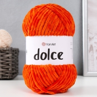 Пряжа "Dolce" 100% микрополиэстер 120м/100гр (778 рыжий)
