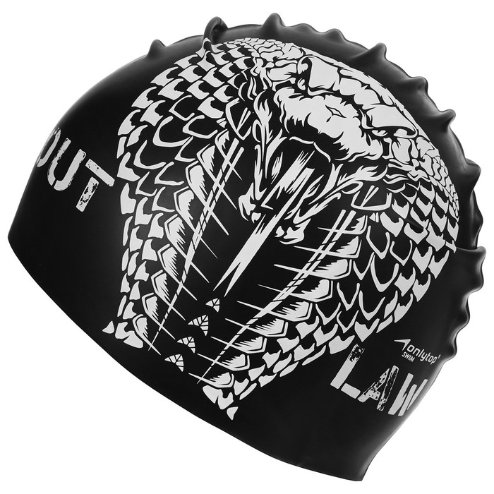 Шапочка для плавания взрослая ONLYTOP Outlaw, силиконовая, обхват 54-60 см Шапочка для плавания взрослая ONLYTOP Outlaw, силиконовая, обхват 54-60 см