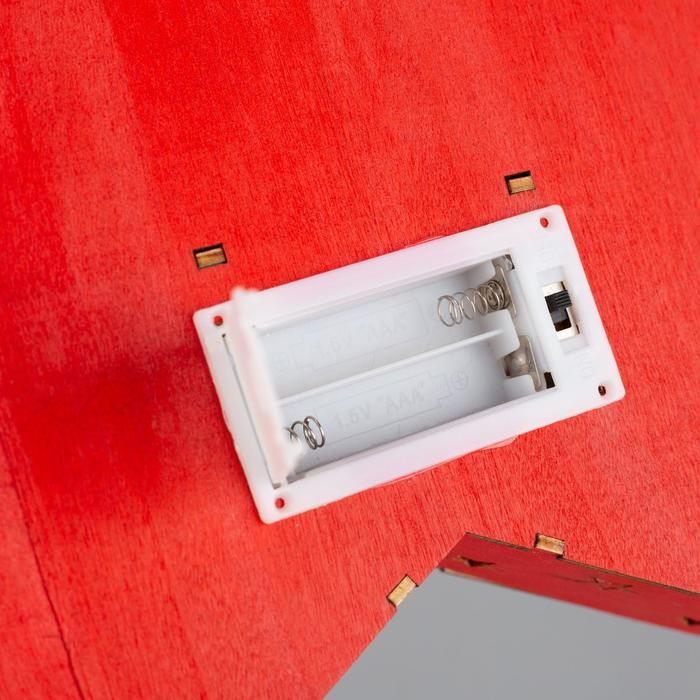 Светодиодная фигура «Дед Мороз на коньках» 30 × 30 × 5 см, дерево, батарейки АААх2 (не в комплекте), свечение тёплое белое Светодиодная фигура «Дед Мороз на коньках» 30 × 30 × 5 см, дерево, батарейки АААх2 (не в комплекте), свечение тёплое белое