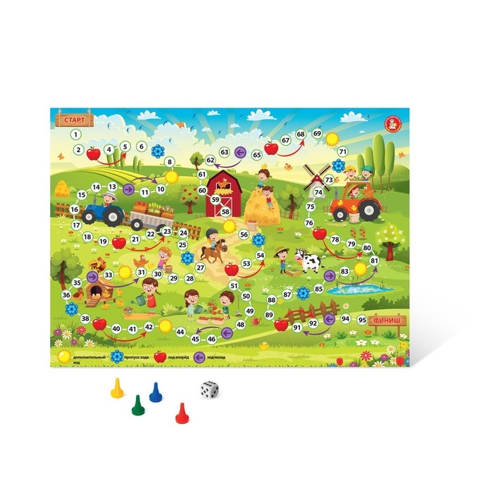 Настольная игра-ходилка «Лето в деревне» Настольная игра-ходилка «Лето в деревне»