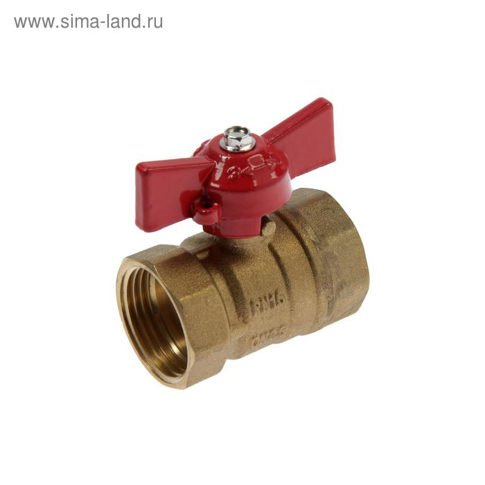 Кран шаровой Кран шаровой "СТМ" Оптима, внутренняя/внутренняя резьба 1", бабочка