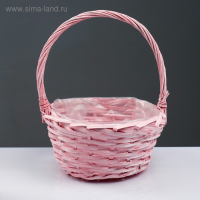 Набор корзин «Плетёнка», 3 шт, 30×13/34 см, 25×11/31 см, 20×9/25 см, ива