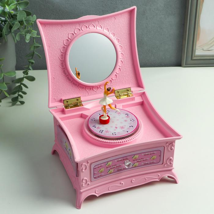 Шкатулка музыкальная Шкатулка музыкальная "Розовый ларец" 15х9х13,5 см