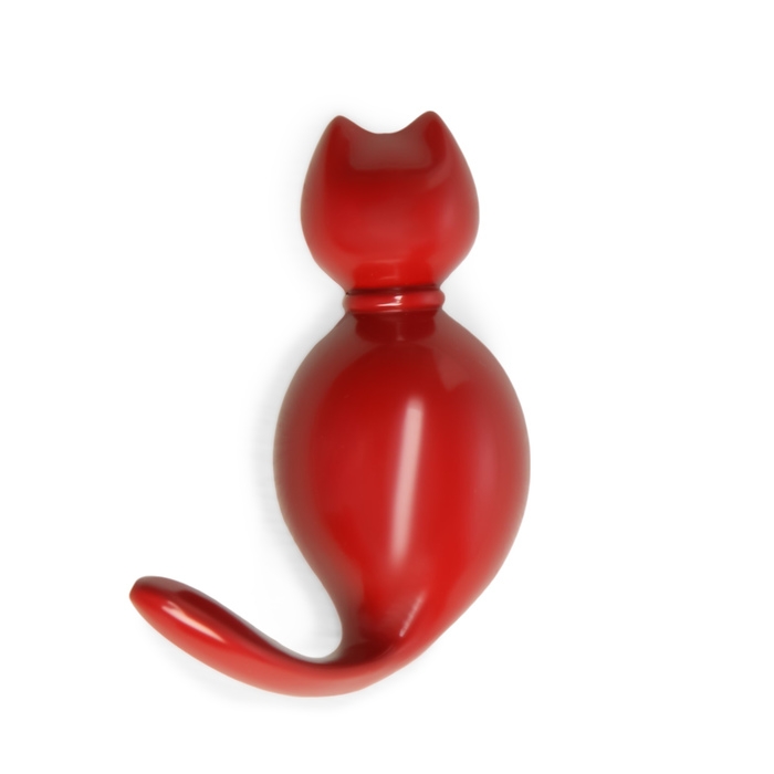 Крючок мебельный CAPPIO CAT, однорожковый, красный Крючок мебельный CAPPIO CAT, однорожковый, красный