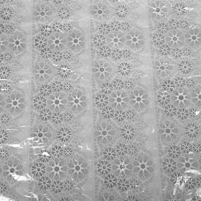 Скатерть без основы многоразовая «Ажурная», 132×220 см, цвет микс