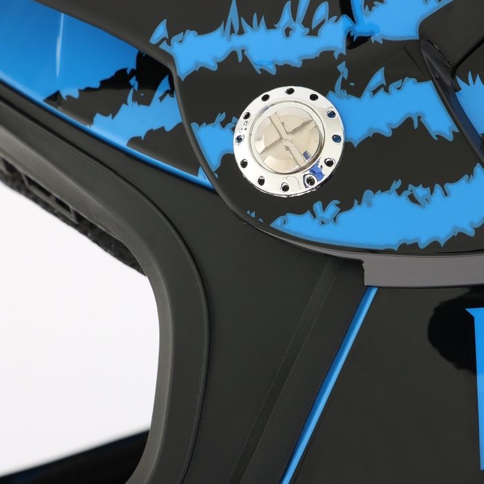 Шлем кроссовый, размер XL (60-61), модель - BLD-819-7, черно-синий Шлем кроссовый, размер XL (60-61), модель - BLD-819-7, черно-синий