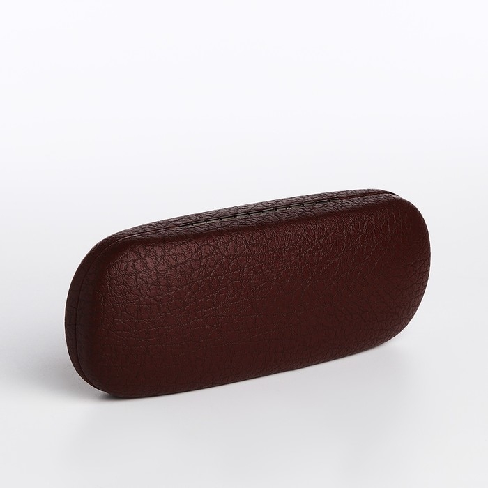 Футляр для очков на хлопушке, длина 16 см, цвет бордовый Футляр для очков на хлопушке, длина 16 см, цвет бордовый