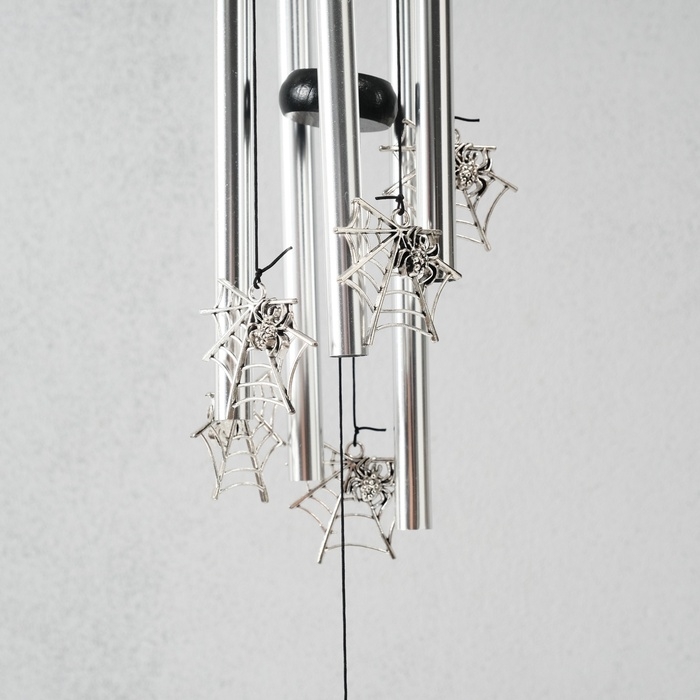 Музыка ветра металл Музыка ветра металл "Паук на паутине" 5 трубок 60 см