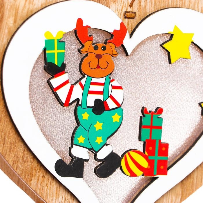 Световой декор на подвеске «Сердце» 14×13×2 см Световой декор на подвеске «Сердце» 14×13×2 см