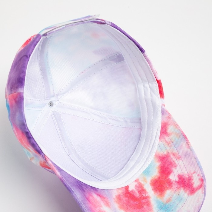 Кепка женская Tie-dye MINAKU, цвет фиолетовый, размер 54-56