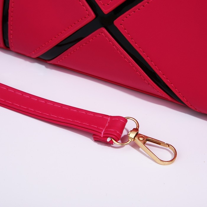 Сумка женская тоут на молнии, цвет розовый