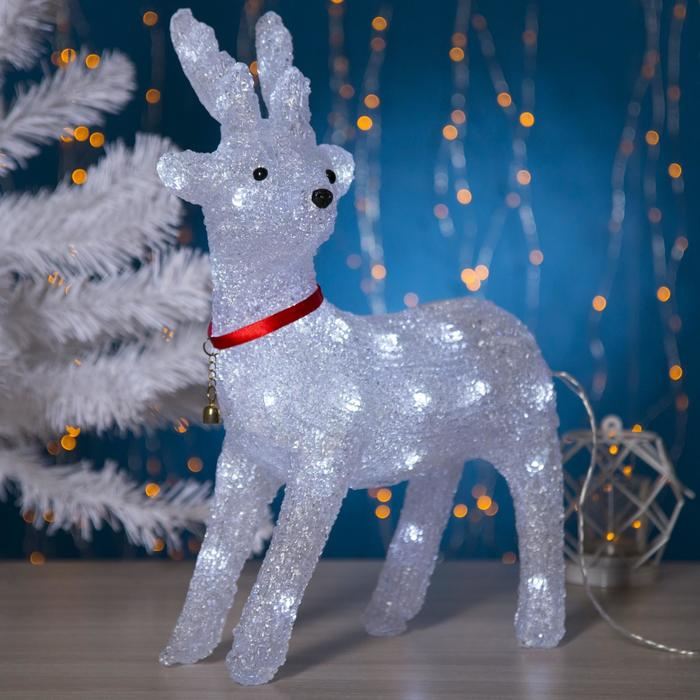 Светодиодная фигура «Оленёнок» 25 × 30 × 6 см, акрил, 220 В, свечение белое Светодиодная фигура «Оленёнок» 25 × 30 × 6 см, акрил, 220 В, свечение белое