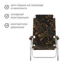Кресло - шезлонг №4 «Медведь», до 110 кг, цвет МИКС