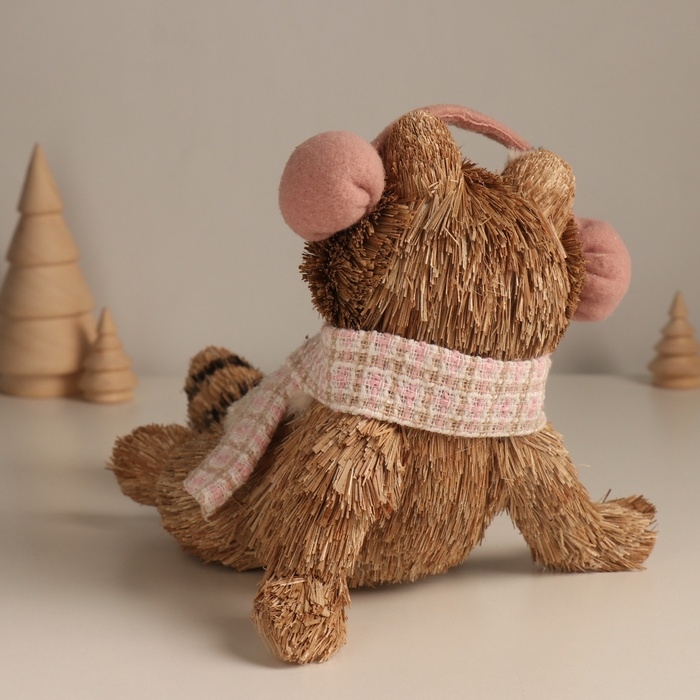 Декор  Декор "Лежачий енот в наушниках" 17,5х21х18 см