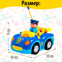 Машина радиоуправляемая «Полиция», работает от батареек, МИКС