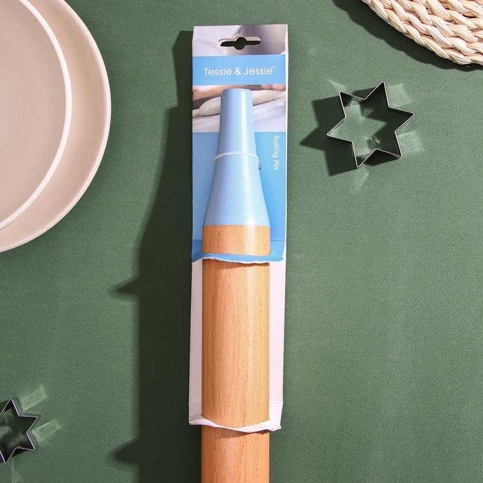 Скалка Heaven, 39×4,5×4,5 см, цвет голубой Скалка Heaven, 39×4,5×4,5 см, цвет голубой